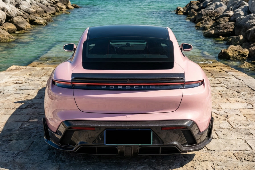 Alerón de maletero de fibra de carbono estilo Porsche Taycan/4/4S/GTS/TURBO CADO 2019-2023