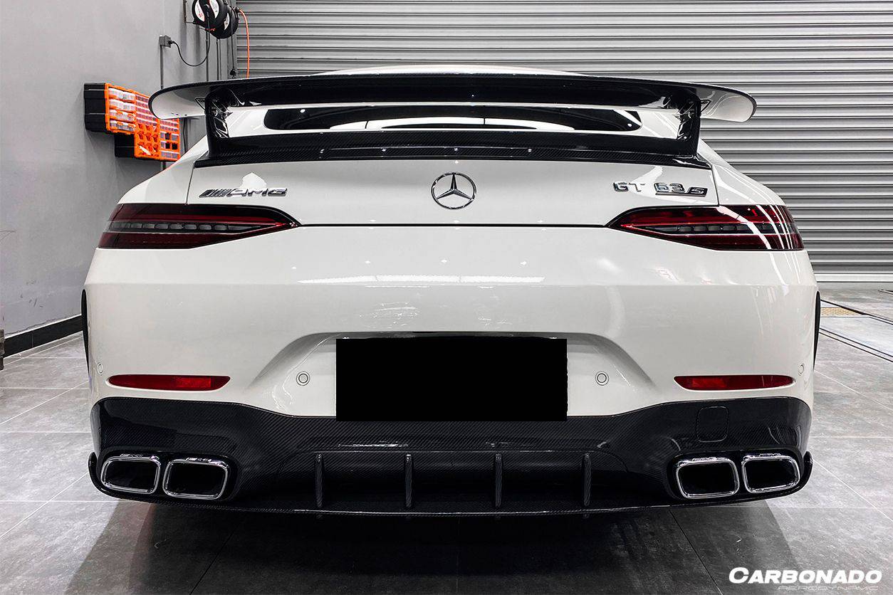 2019-2023 Mercedes Benz AMG GT63/S 4Door Coupe X290 OEM Style Carbon Fiber Rear Diffuser - Carbonado Aero