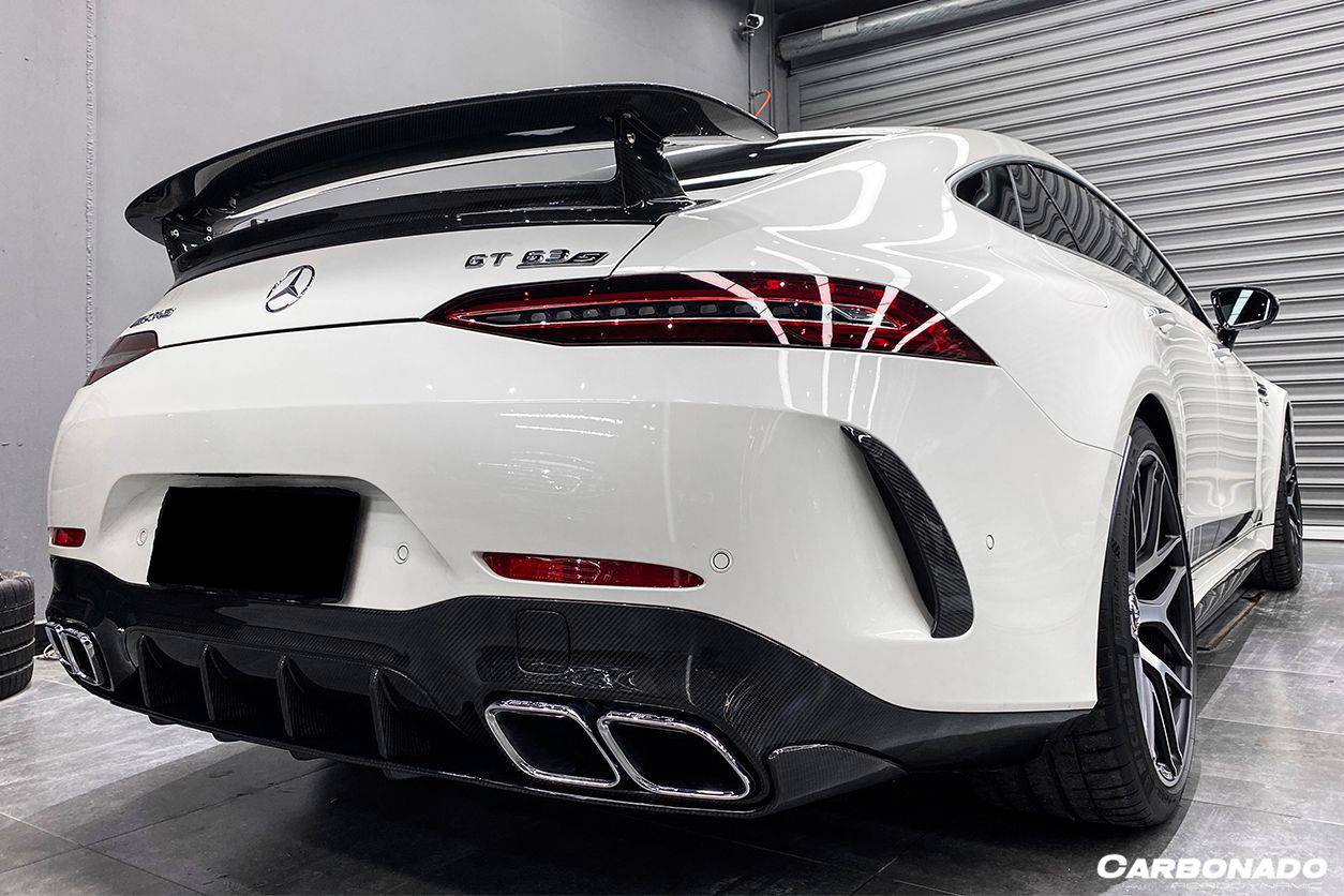 2019-2023 Mercedes Benz AMG GT63/S 4Door Coupe X290 OEM Style Carbon Fiber Rear Canards - Carbonado Aero