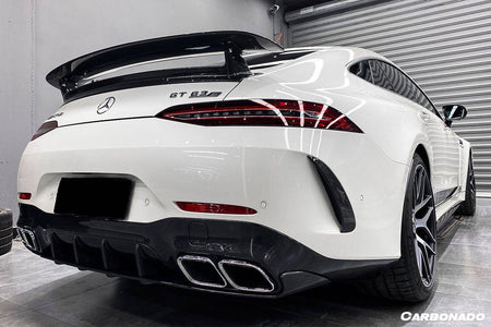 2019-2023 Mercedes Benz AMG GT63/S 4Door Coupe X290 OEM Style Carbon Fiber Rear Canards - Carbonado Aero