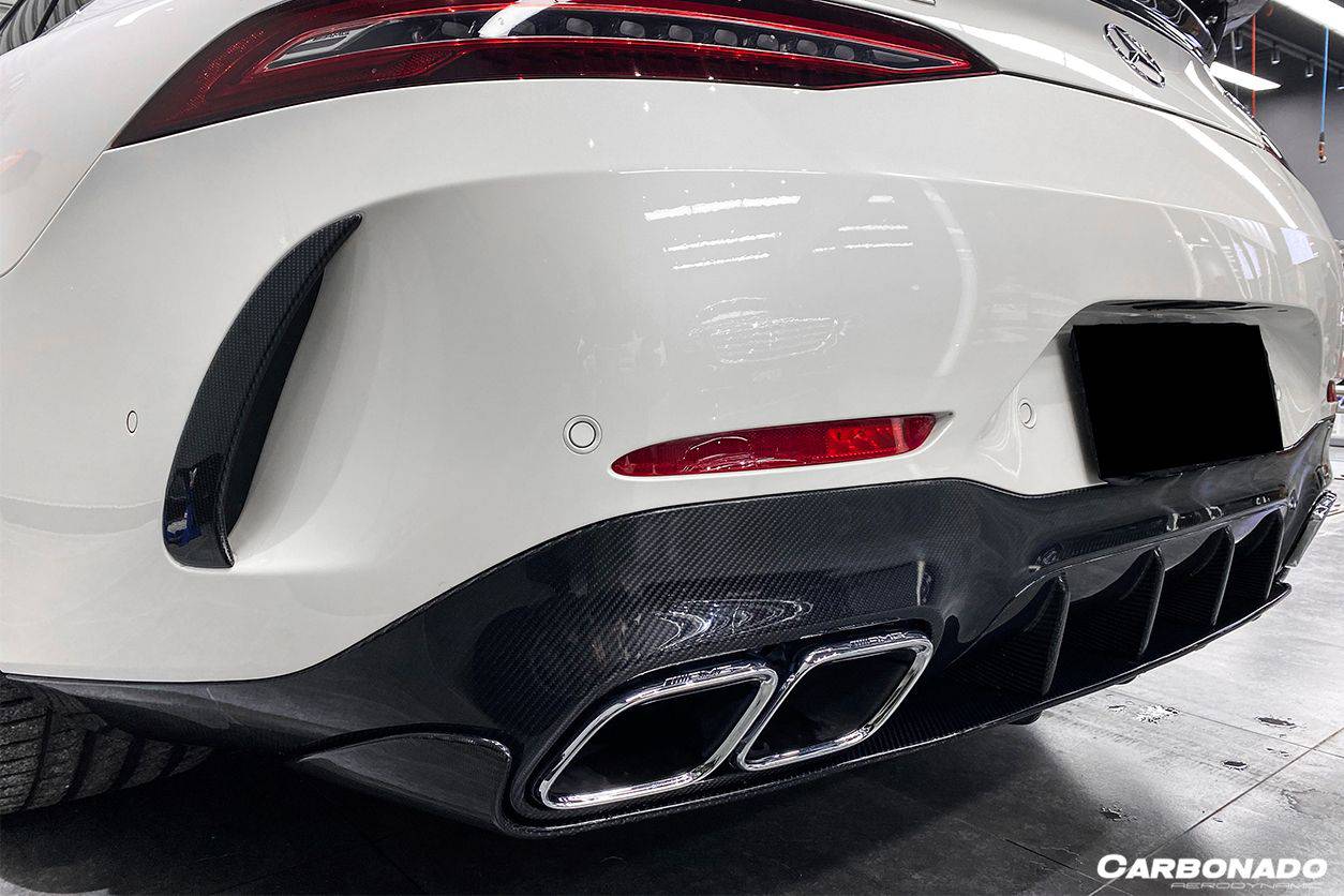 2019-2023 Mercedes Benz AMG GT63/S 4Door Coupe X290 OEM Style Carbon Fiber Rear Diffuser - Carbonado Aero