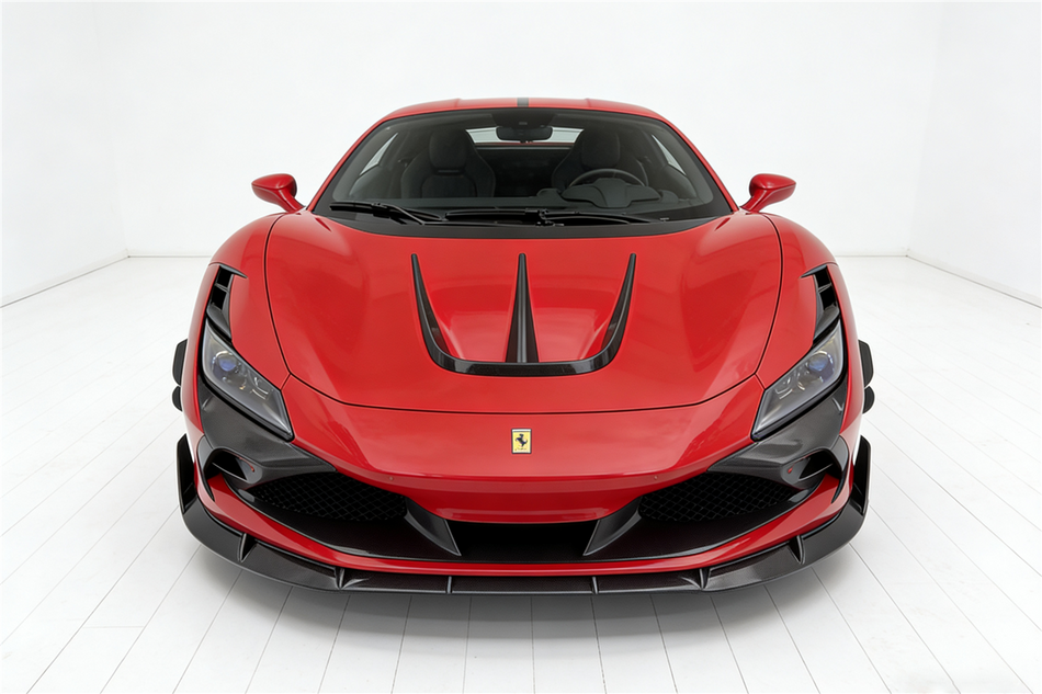 2019-2024 Ferrari F8 MSY Style Autoclave Carbon Fiber Front Lip Splitter