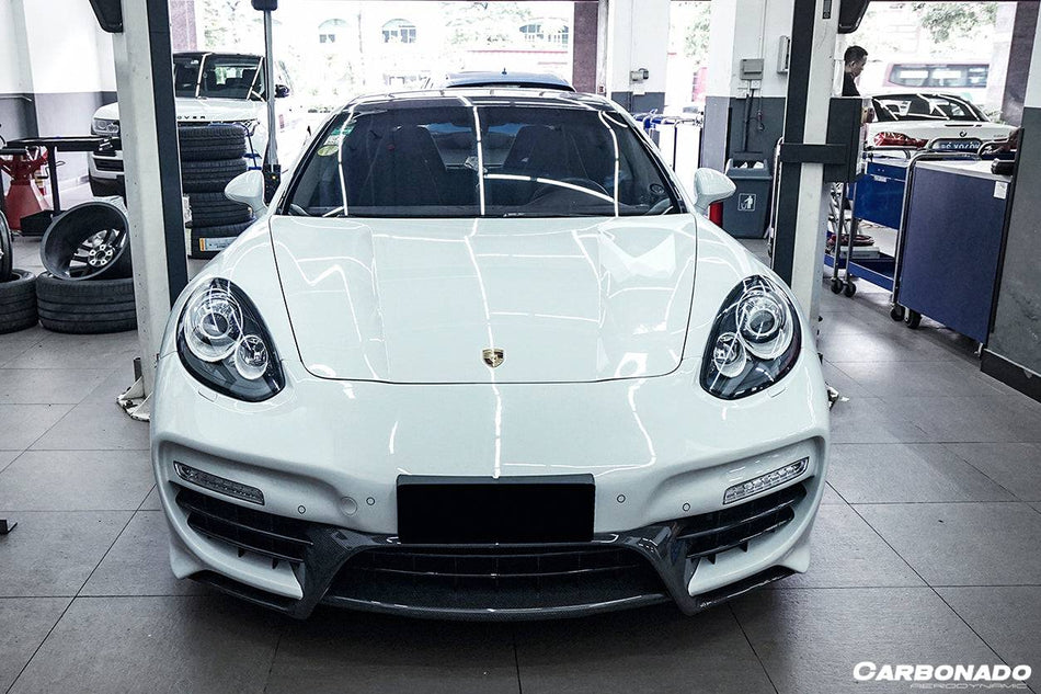 2013-2016 Porsche Panamera 970.2 CAT Style Front Bumper - Carbonado