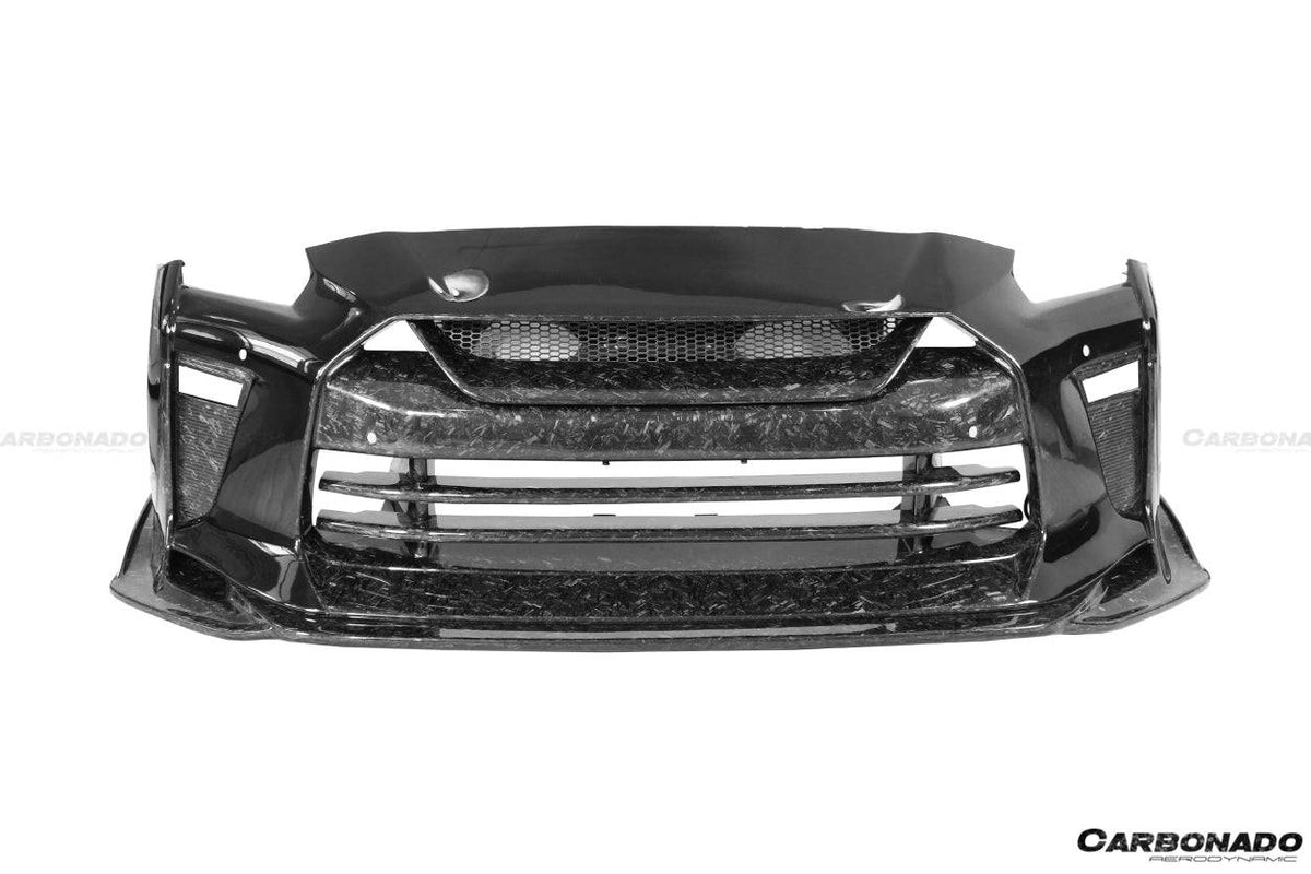 2009-2020 Nissan GTR R35 CBA/DBA/EBA TS Style Front Bumper - Carbonado Aero