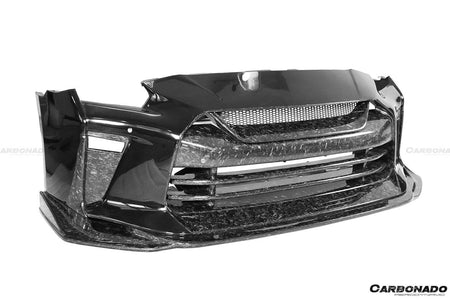 2009-2020 Nissan GTR R35 CBA/DBA/EBA TS Style Front Bumper - Carbonado Aero