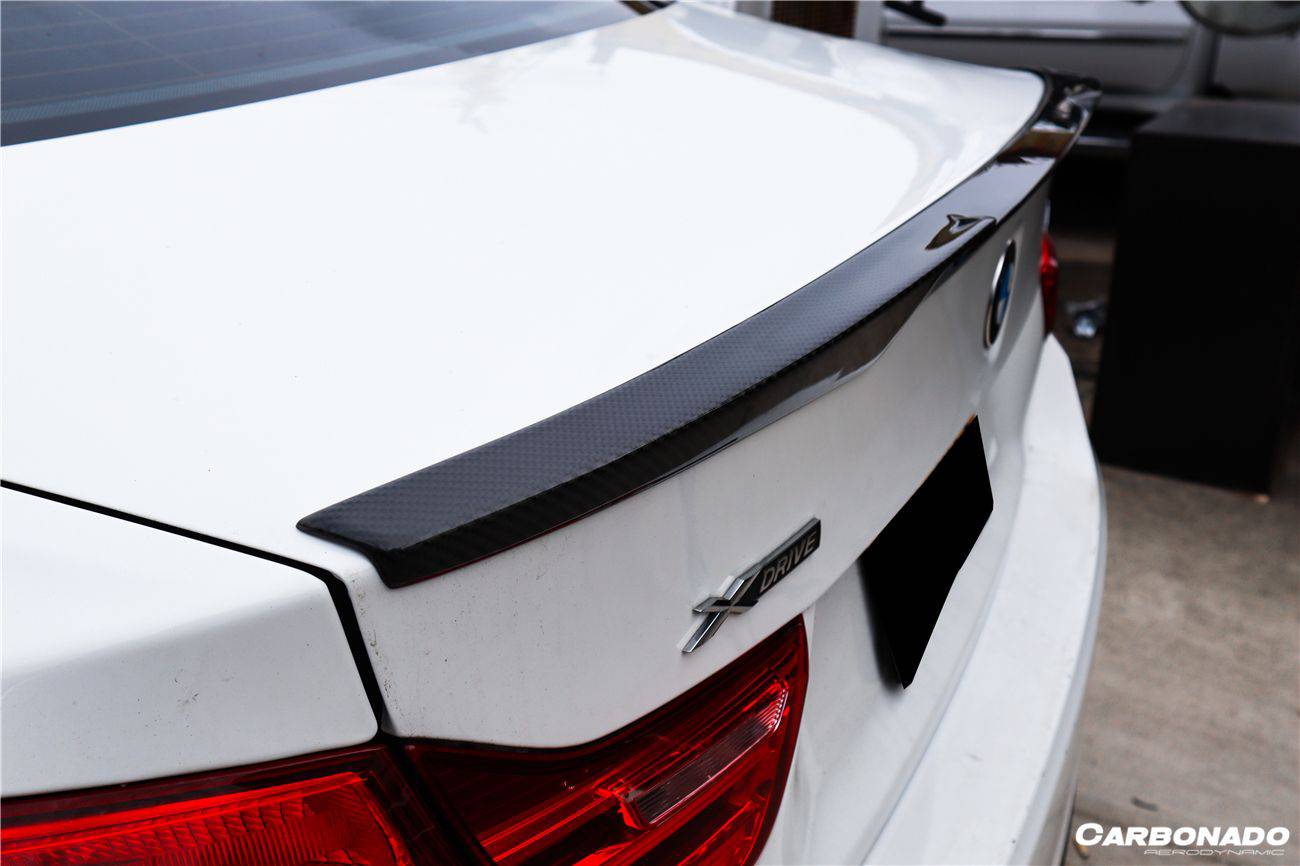 2013-2020 BMW 4 Series F32 M Style Carbon Fiber Turnk Spoiler - Carbonado Aero