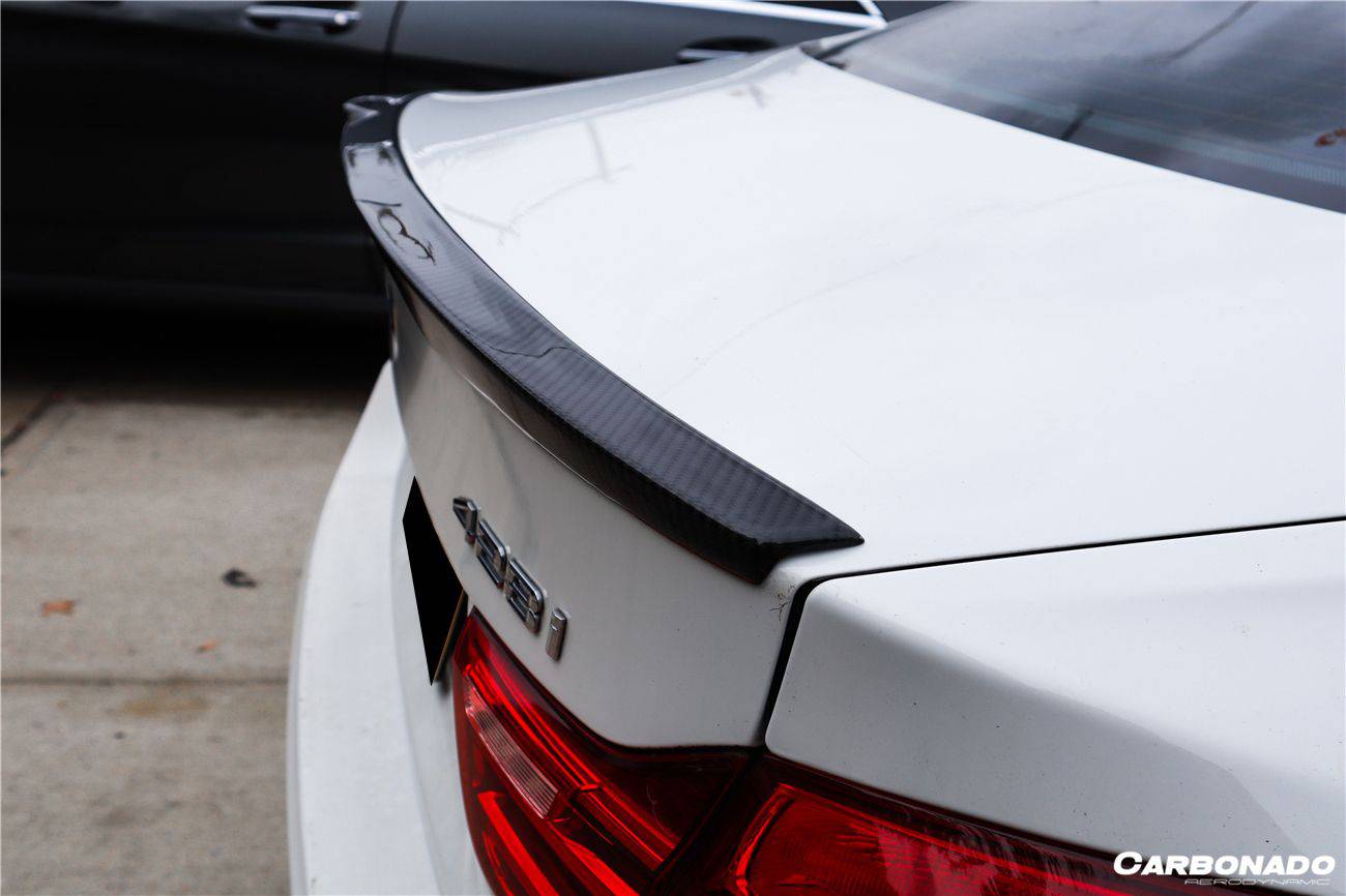 2013-2020 BMW 4 Series F32 M Style Carbon Fiber Turnk Spoiler - Carbonado Aero
