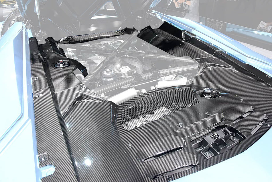2011-2016 Lamborghini Aventador LP700 Coupe Carbon Fiber Engine Bay Cover Interior Replacement