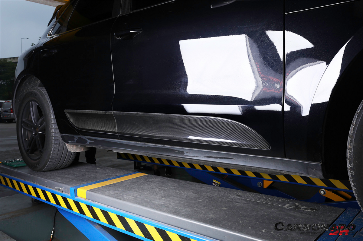 2014-2024 Porsche Macan & S & Turbo & GTS 95B Dry Carbon Fiber Door Trims - Carbonado