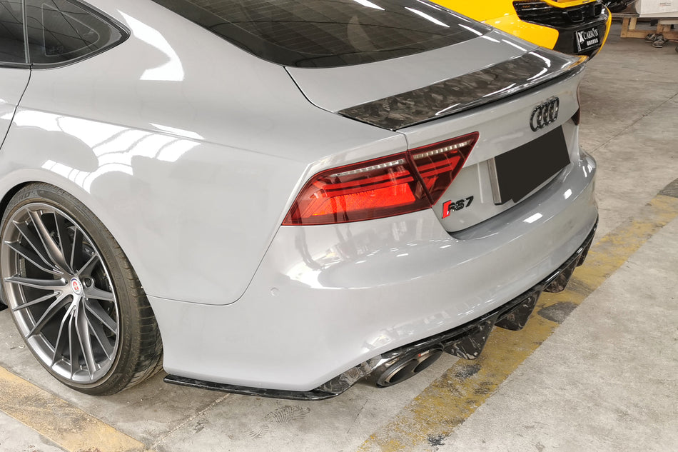 2014-2018 Audi RS7 A7 S7 MAN Style Dry Carbon Fiber Trunk Spoiler