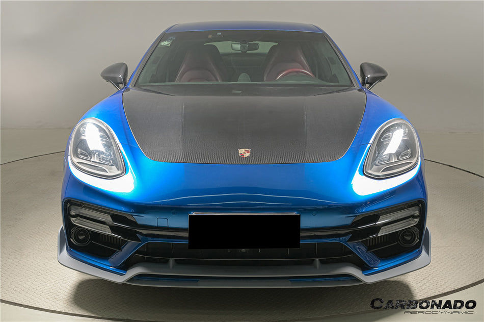 2017-2023 Porsche Panamera 971 4S & Turbo & SD & GTS OEM Style Dry Carbon Fiber Hood