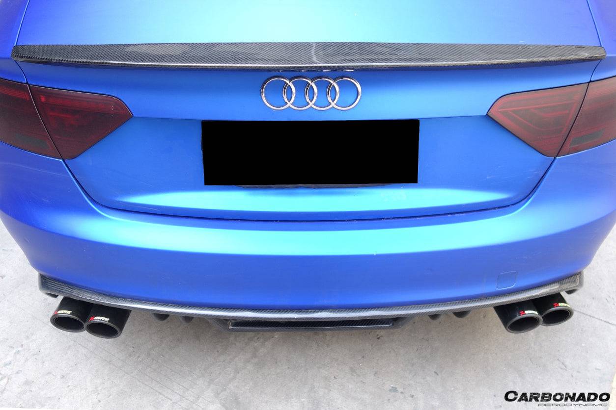 2009-2015 Audi A5 Coupe Sport Style Carbon Fiber Trunk Spoiler - Carbonado Aero