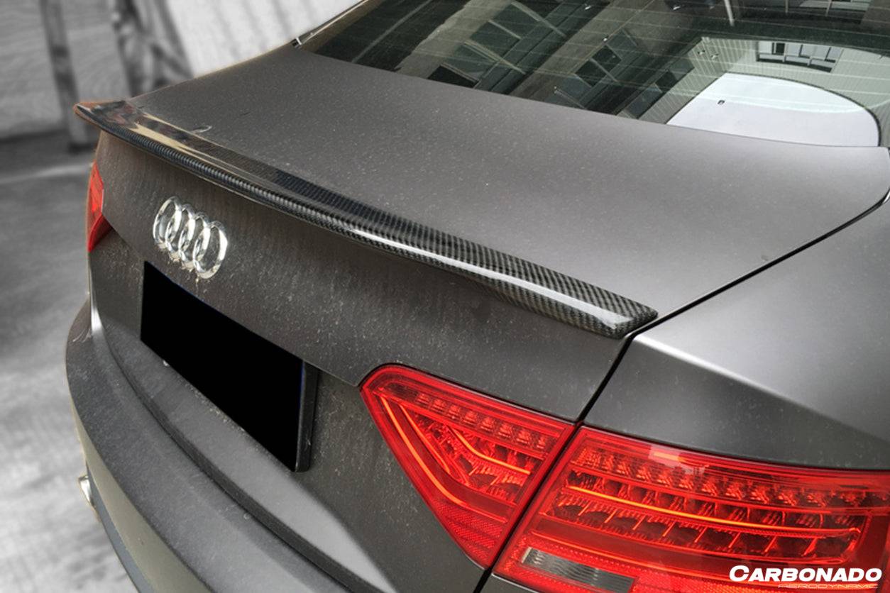 2009-2015 Audi A5 Coupe CTE Style Carbon Fiber Trunk Spoiler - Carbonado Aero