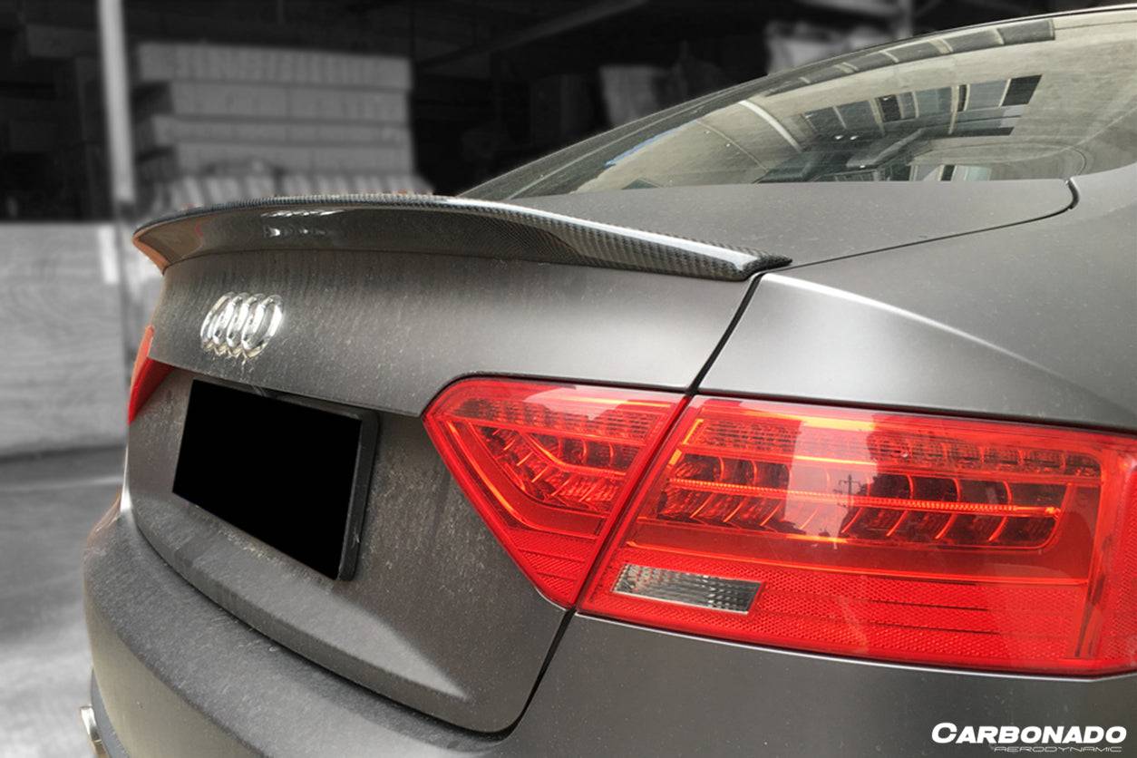 2009-2015 Audi A5 Coupe CTE Style Carbon Fiber Trunk Spoiler - Carbonado Aero