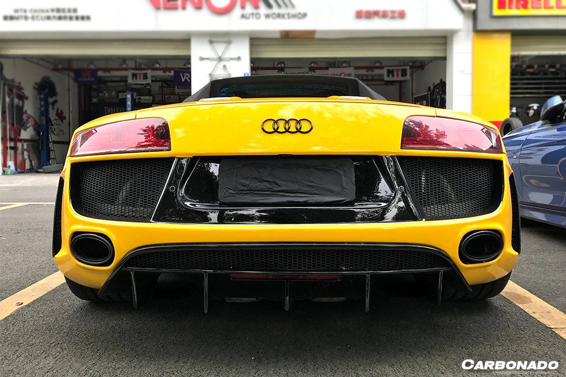 2006-2015 Audi R8 V8 V10 Coupe Spyder DPGT Style Rear Bumper With Exha ...