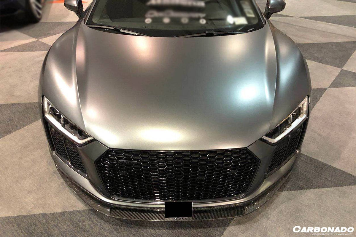 2016-2019 Audi R8 VRS Style Carbon Fiber Front Lip - Carbonado Aero