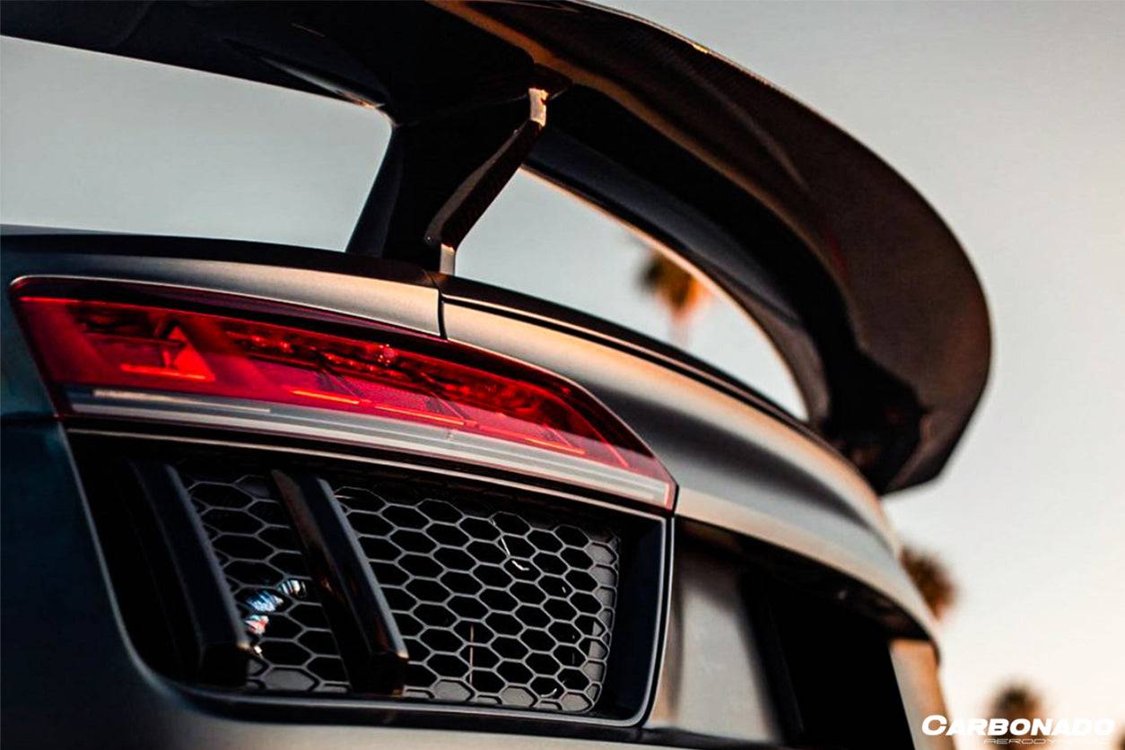 2016-2023 Audi R8 VRS Style Carbon Fiber Trunk Spoiler - Carbonado Aero