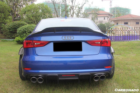 2013-2020 Audi S3/ A3 /RS3 Sedan RT Style Carbon Fiber Trunk Spoiler - Carbonado Aero