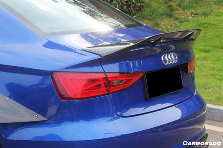 2013-2020 Audi S3/ A3 /RS3 Sedan RT Style Carbon Fiber Trunk Spoiler - Carbonado Aero