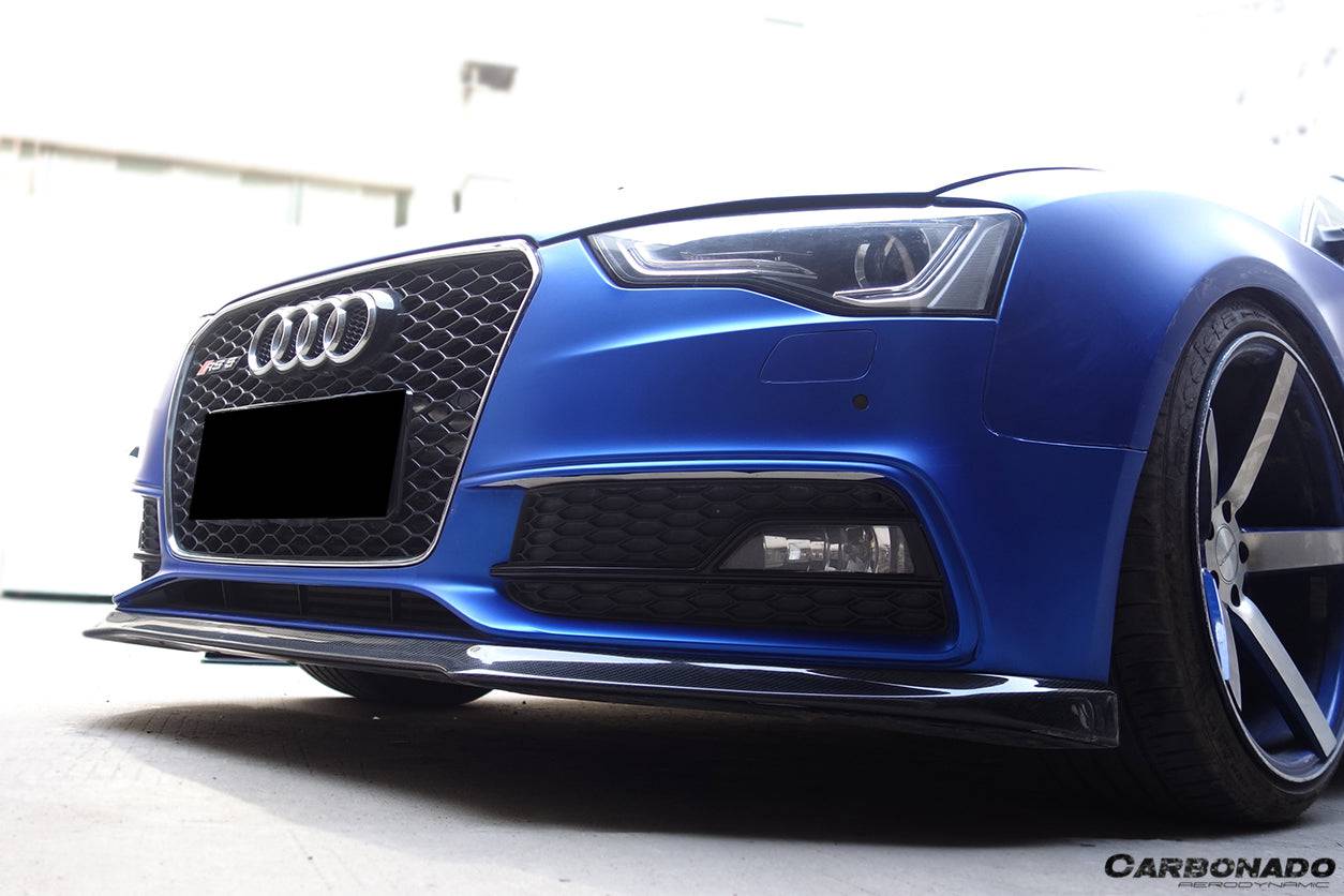 2009-2015 Audi A5 sline S5 DM Style Carbon Fiber Front Lip - Carbonado Aero