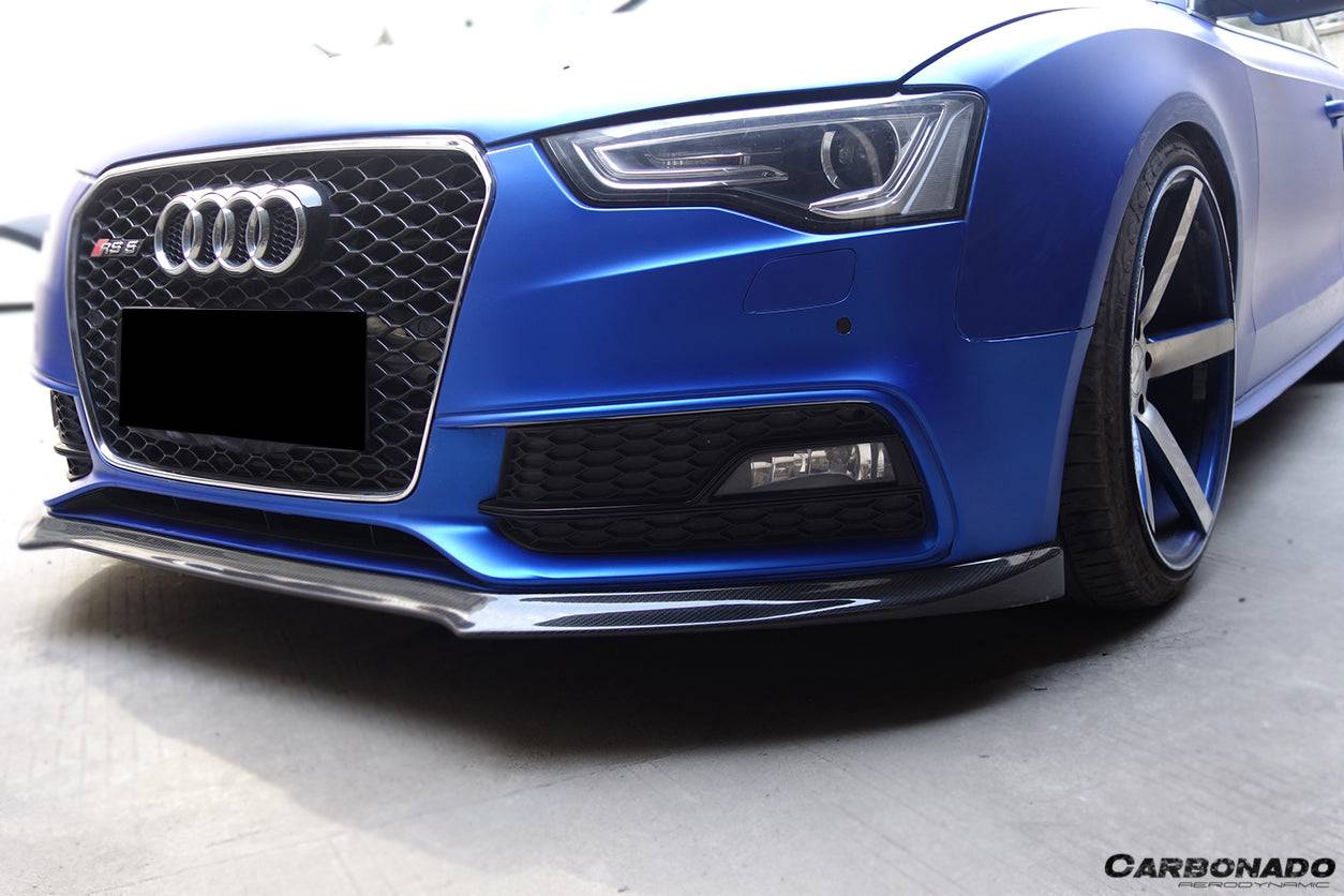 2009-2015 Audi A5 sline S5 DM Style Carbon Fiber Front Lip - Carbonado Aero