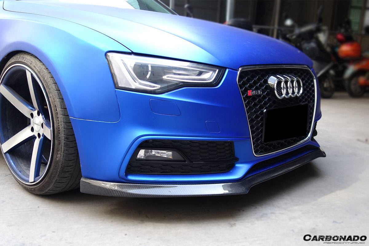 2009-2015 Audi A5 sline S5 DM Style Carbon Fiber Front Lip - Carbonado Aero