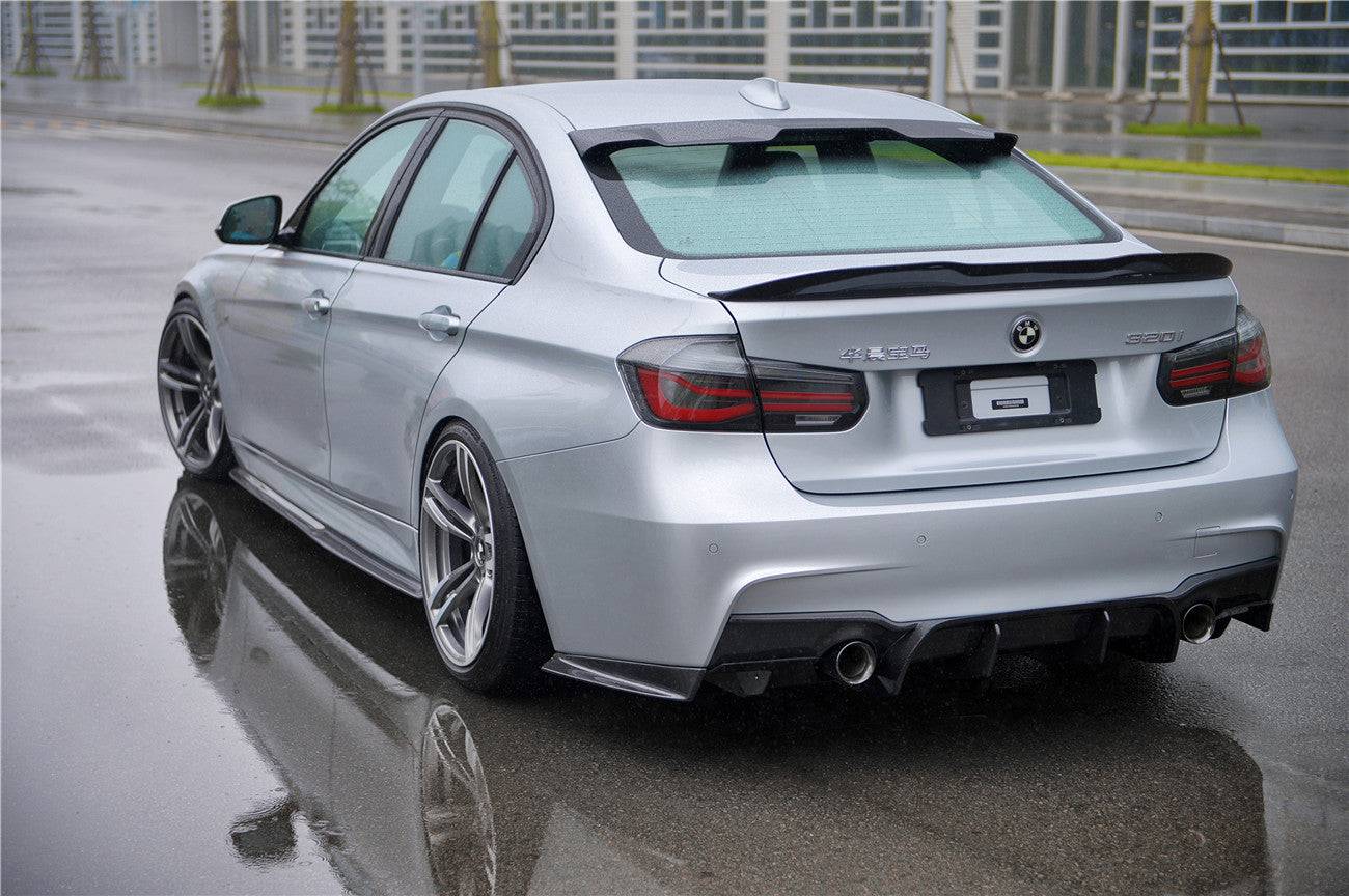 Geex Diffuser 2011-2019 BMW 3 Series F30 F35 M-Tech GV Style Carbon Fiber Roof Spoil ...