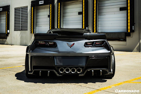 2013-2019 Corvette C7 Z06 Grandsport Carbon Fiber Trunk Spoiler - Carbonado Aero