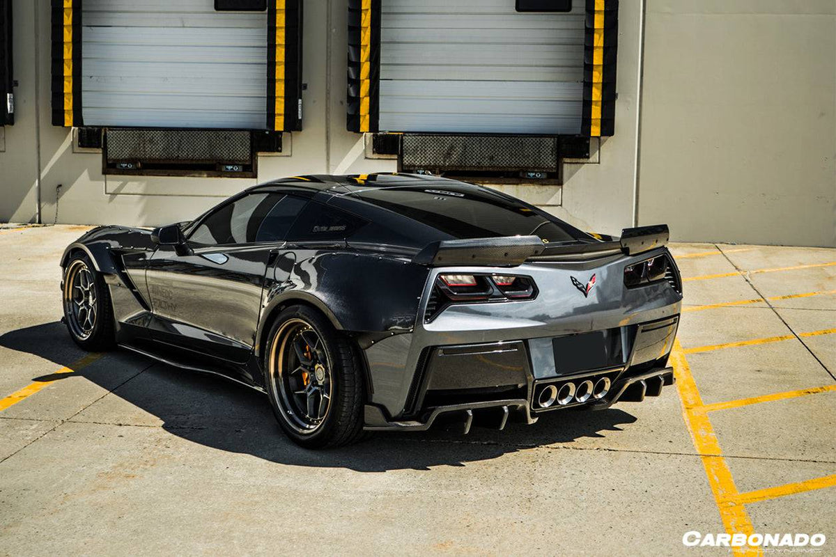 2013-2019 Corvette C7 Z06 Grandsport Carbon Fiber Trunk Spoiler - Carbonado Aero