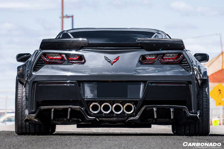 2013-2019 Corvette C7 Z06 Grandsport Carbon Fiber Trunk Spoiler - Carbonado Aero