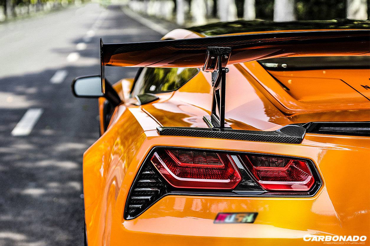 2013-2019 Corvette C7 Z06 Grandsport AR Style Carbon Fiber Trunk Spoiler - Carbonado Aero