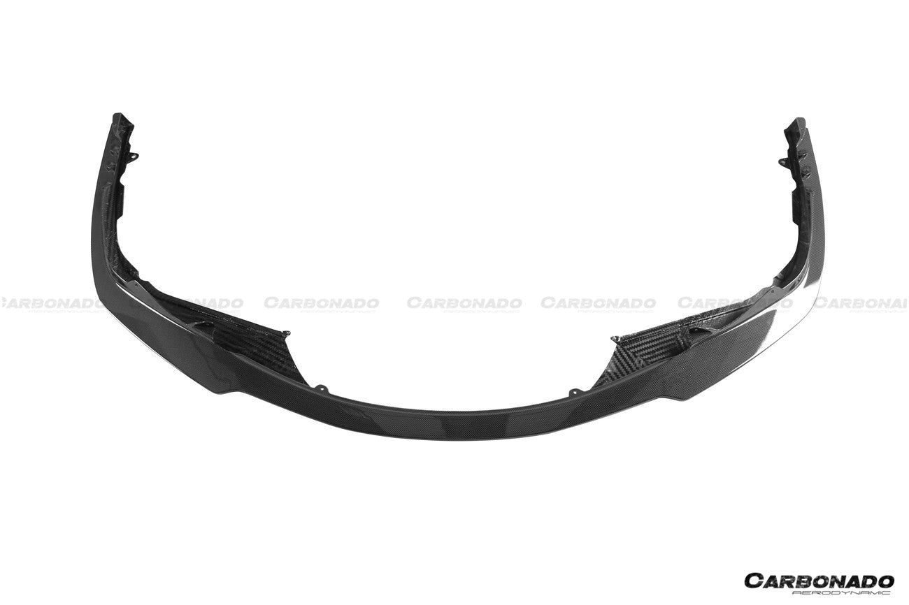 2019-2024 Ferrari F8 Msy Style Dry Carbon Fiber Front Lip Splitter - Carbonado