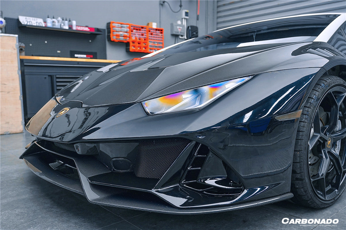 2015-2020 Lamborghini Huracan LP610/LP580 VRS Style Carbon Fiber Hood - Carbonado Aero