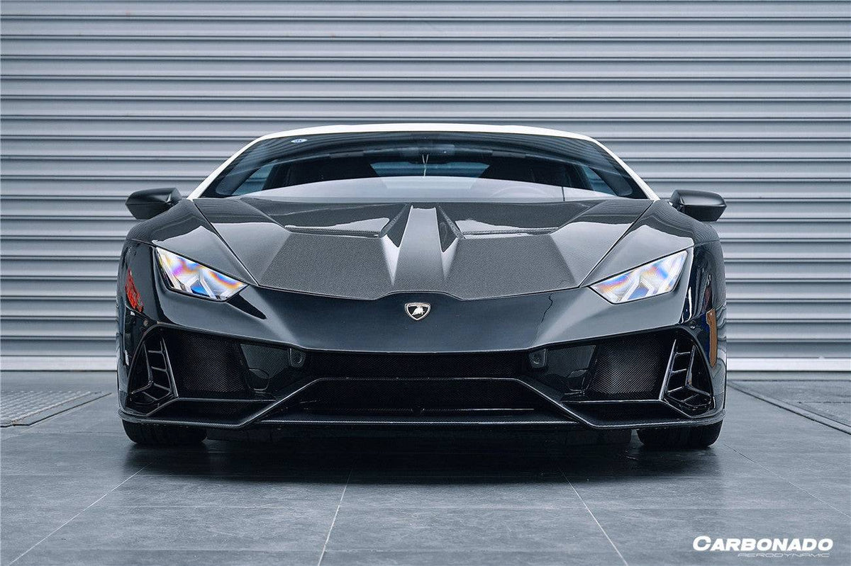 2015-2025 Lamborghini Huracan LP610 & LP580 & Evo & Tecnica VRS Style Carbon Fiber Hood - Carbonado