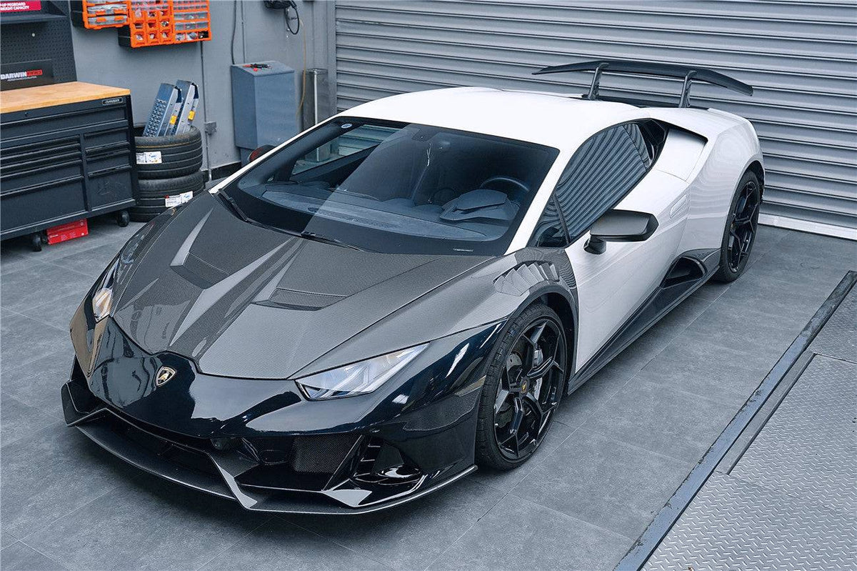 2015-2025 Lamborghini Huracan LP610 & LP580 & Evo & Tecnica VRS Style Carbon Fiber Hood - Carbonado