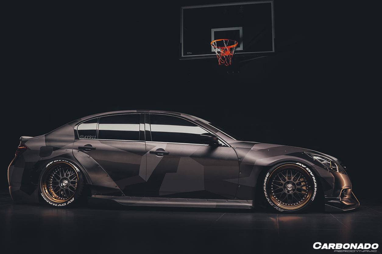 2010-2013 Infiniti G25/G37 Sedan BKSS Style Side Skirts - Carbonado Aero