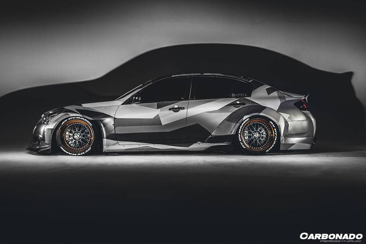 2010-2013 Infiniti G25/G37 Sedan BKSS Style Side Skirts - Carbonado Aero