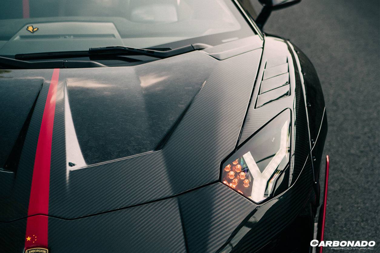 2011-2021 Lamborghini Aventador LP700 LP740 Coupe/Roadster Carbon Fiber Hood - Carbonado