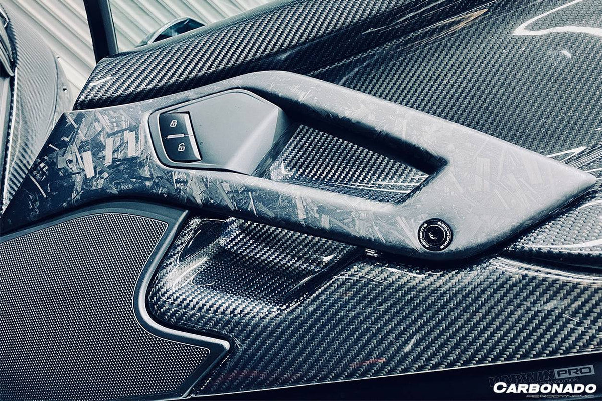 2011-2016 Lamborghini Aventador LP700 Coupe/Roadster Carbon Fiber Inner Door Handle - Carbonado Aero