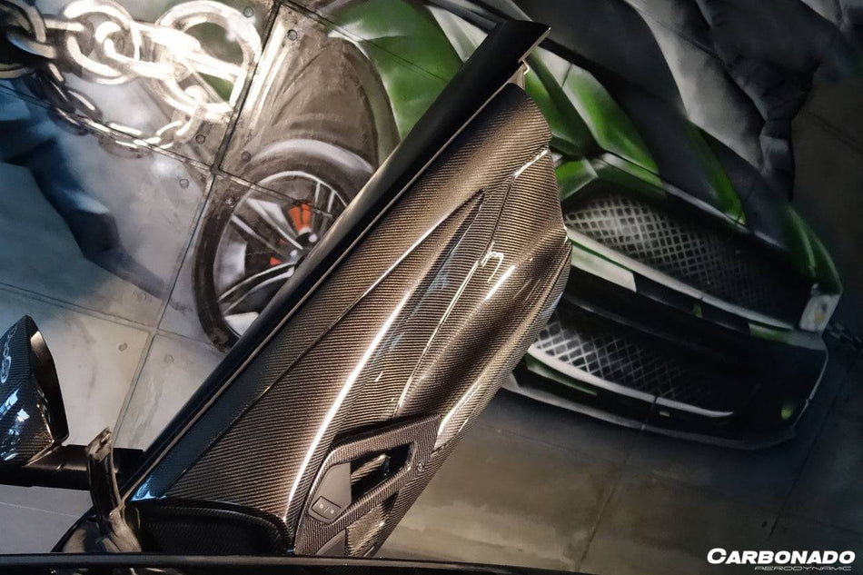 2011-2016 Lamborghini Aventador LP700 Coupe/Roadster Carbon Fiber Inner Door Handle - Carbonado