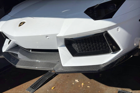 2011-2016 Lamborghini Aventador LP700 DM Style Carbon Fiber Front Lip - Carbonado