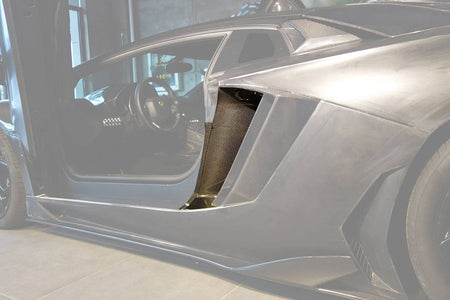 2011-2016 Lamborghini Aventador LP700 Coupe OEM Style Carbon Fiber Quarter Panel Fender Vent Inside - Carbonado