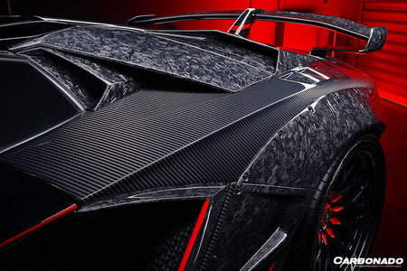 2013-2016 Lamborghini Aventador LP700 LP740 Roadster OEM Style Carbon Fiber Rear Intake Panel - Carbonado Aero