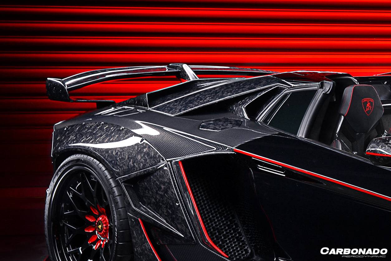 2013-2016 Lamborghini Aventador LP700 LP740 Roadster OEM Style Carbon Fiber Rear Intake Panel - Carbonado Aero