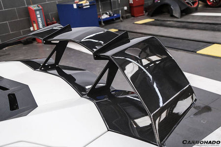 2011-2021 Lamborghini Aventador LP700 LP740 Coupe/Roadster RZS Style Carbon Fiber Trunk Spoiler - Carbonado Aero