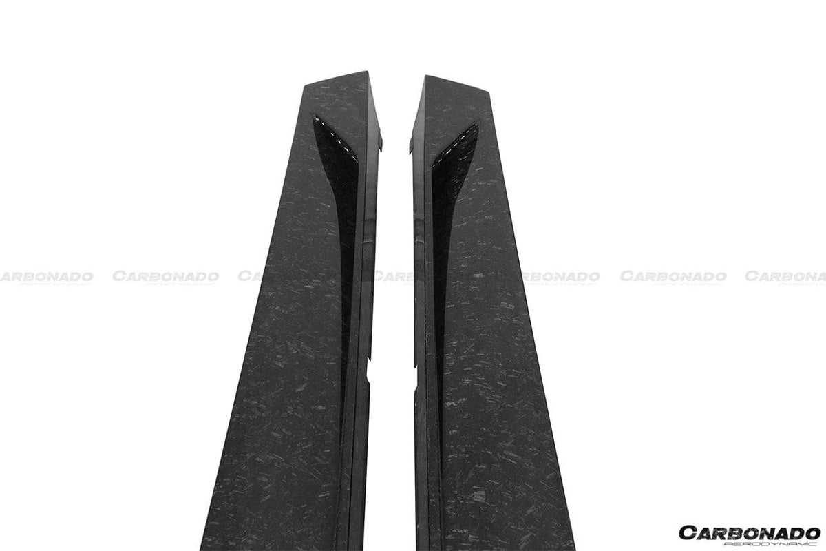 2011-2021 Lamborghini Aventador LP700 LP740 Coupe/Roadster OEM Style Carbon Fiber Side Skirts - Carbonado