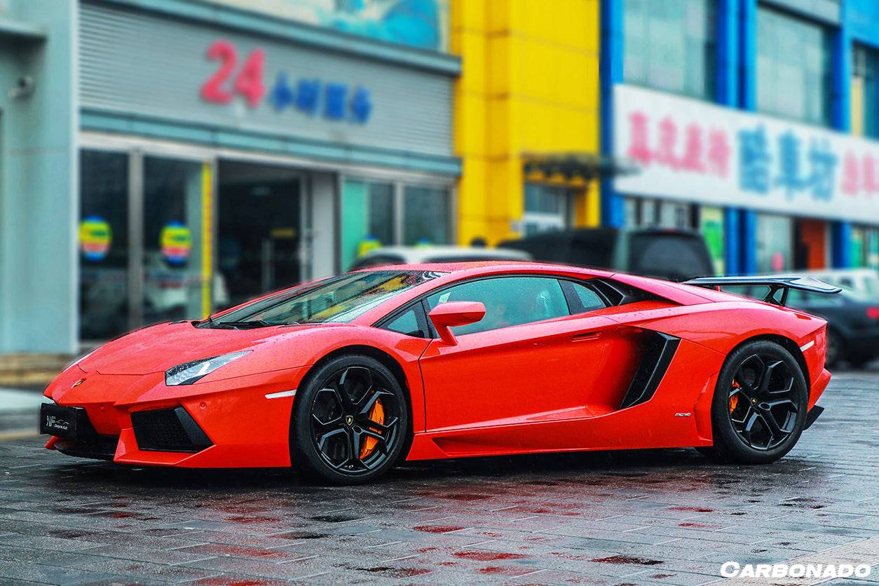2011-2022 Lamborghini Aventador LP700 LP750 LP740 LP720 LP780 Coupe & Roadster DC Style Carbon Fiber Trunk Spoiler - Carbonado
