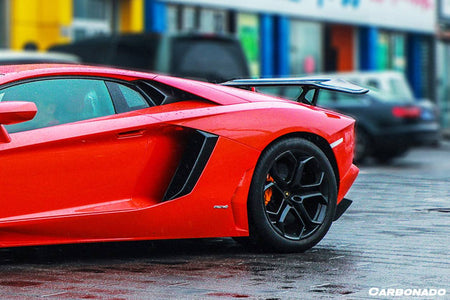 2011-2021 Lamborghini Aventador LP700 LP740 Coupe/Roadster DC Style Carbon Fiber Trunk Spoiler - Carbonado Aero