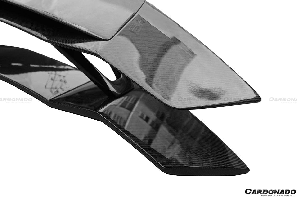2011-2021 Lamborghini Aventador LP700 Coupe/Roadster OTC Style Trunk Spoiler Wing w/ Base - Carbonado Aero