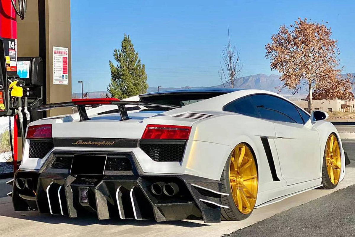 2009-2014 Lamborghini Gallardo BKSS Style Rear Bumper - Carbonado